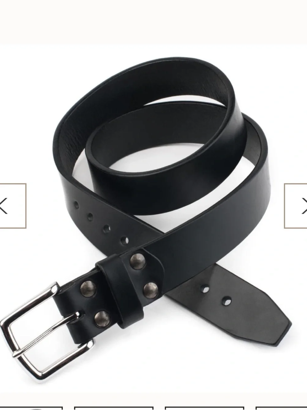 Saddleback Old Bull Leather Belt (32”, black)